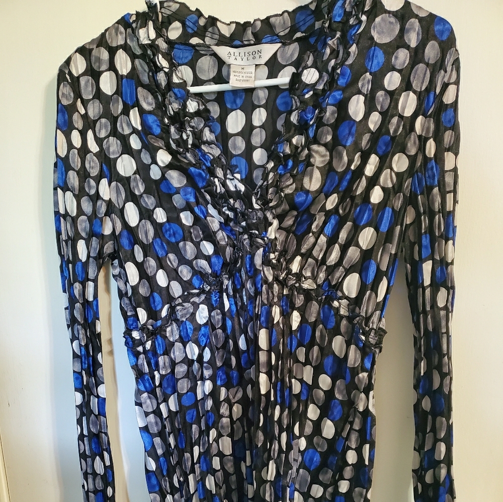 polka dot blouse
